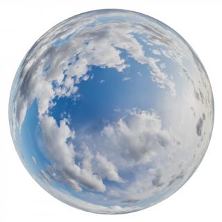 HDRi Skydome of Clouded Sky 12K